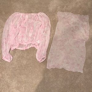 Gilmar 100% Silk Top with Hankerchief